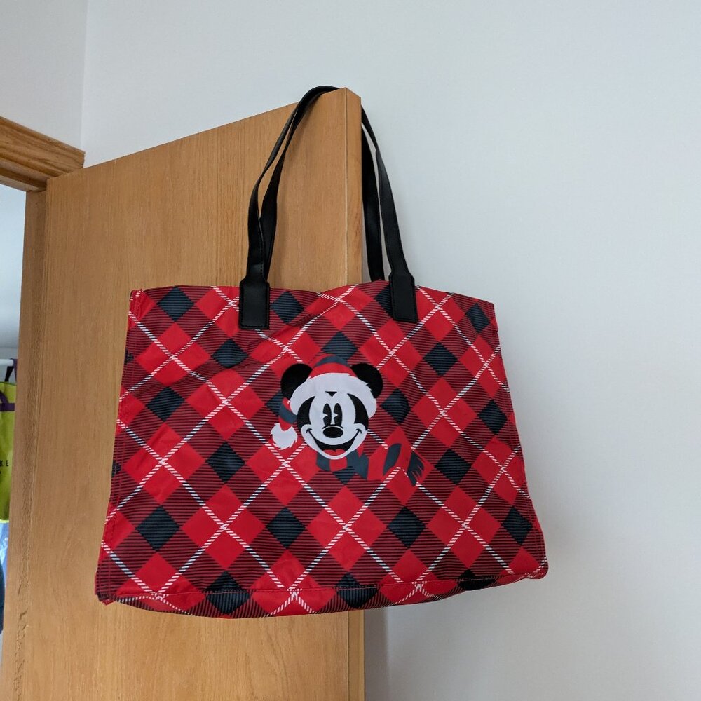 Disney Mickey Mouse Christmas Holiday Tote